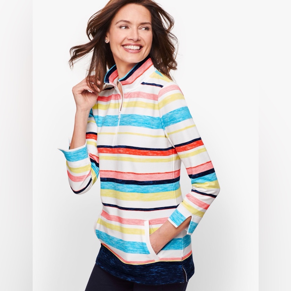 Talbots Multicolor Striped Womens Sweater
